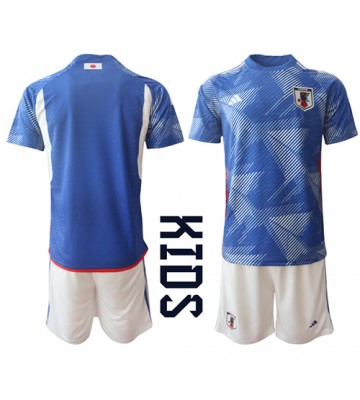Lacne Dětský Futbalové dres Japonsko MS 2022 Krátky Rukáv - Domáci (+ trenírky)